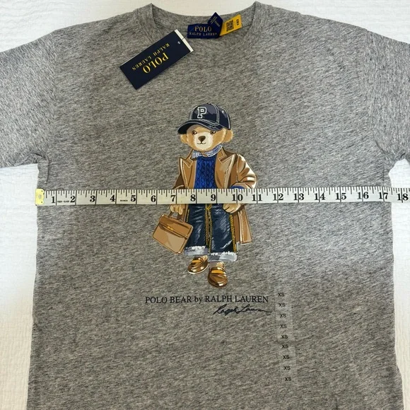 Ralph Lauren Gray women’s T-Shirt with Bear Graphic - Picture 5 of 6